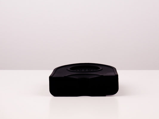 Classic black colour coffee tamper mat